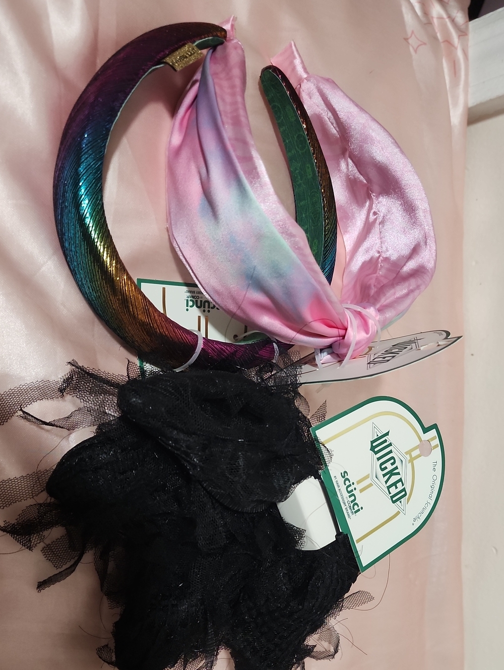 Scunci Wicked Collection Multicolor and Pink Headband Set